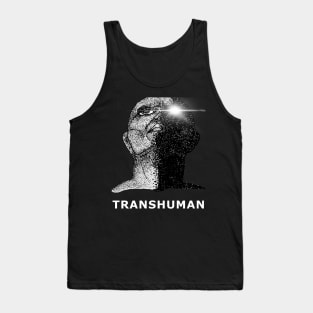 Transhuman Evolution of Man in Dystopian Future Artwork (black/white) Tank Top